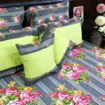 7 Piece Frill Bed Sheet Set Cotton