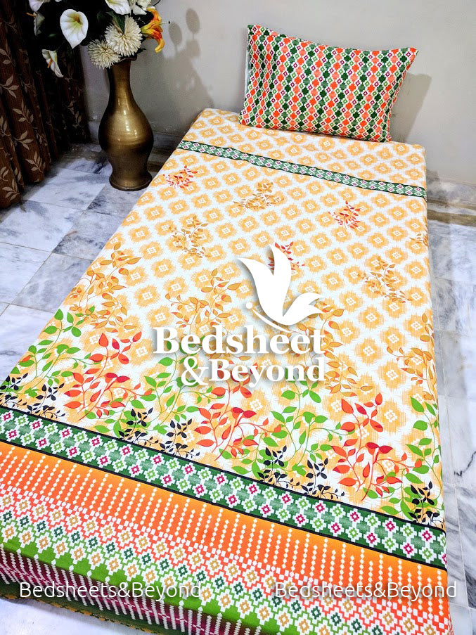 Cotton Bed Sheet Single – 2 Piece