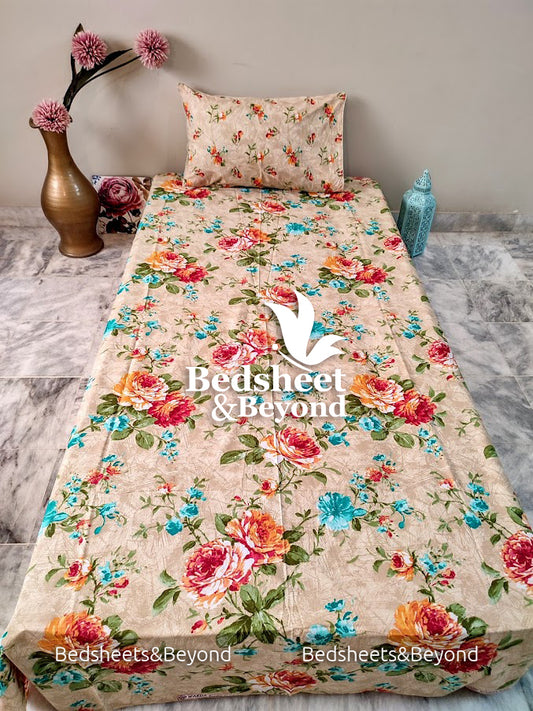 Cotton Bed Sheet Single – 2 Piece